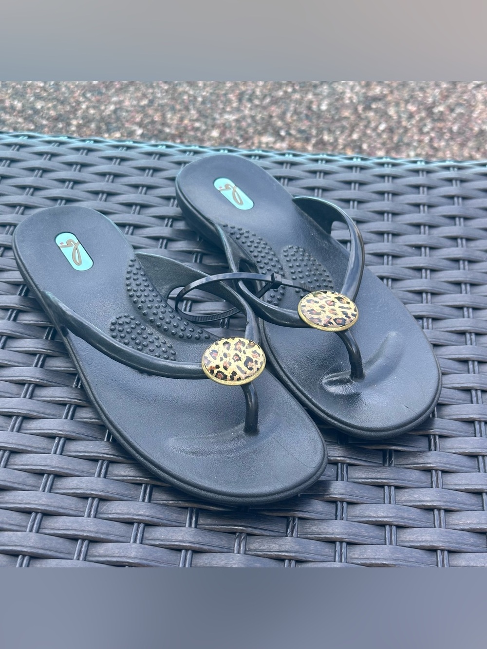 Oka-B Millie Women's Size 8-9 (Med-LG) Flip-Flop Waterproof Sandals Made In USA